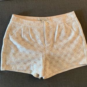 LC Lauren Conrad white lace shorts sz 8